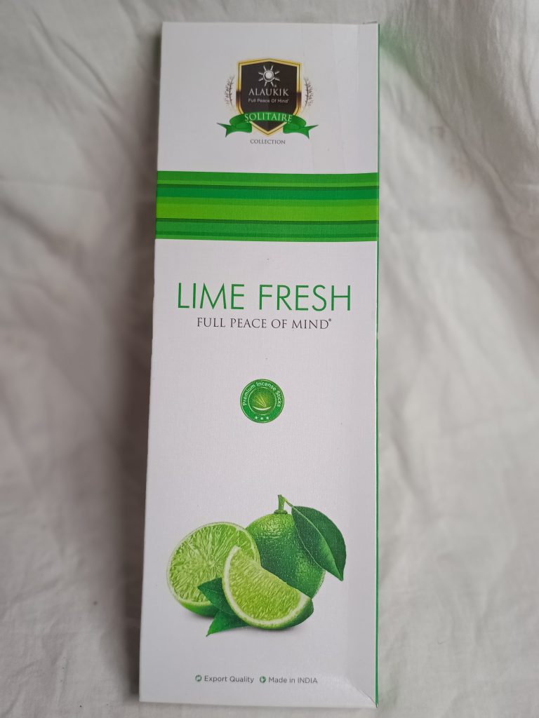 Lime Fresh premium incense sticks (Agarbatti) - Long lasting fragnance
