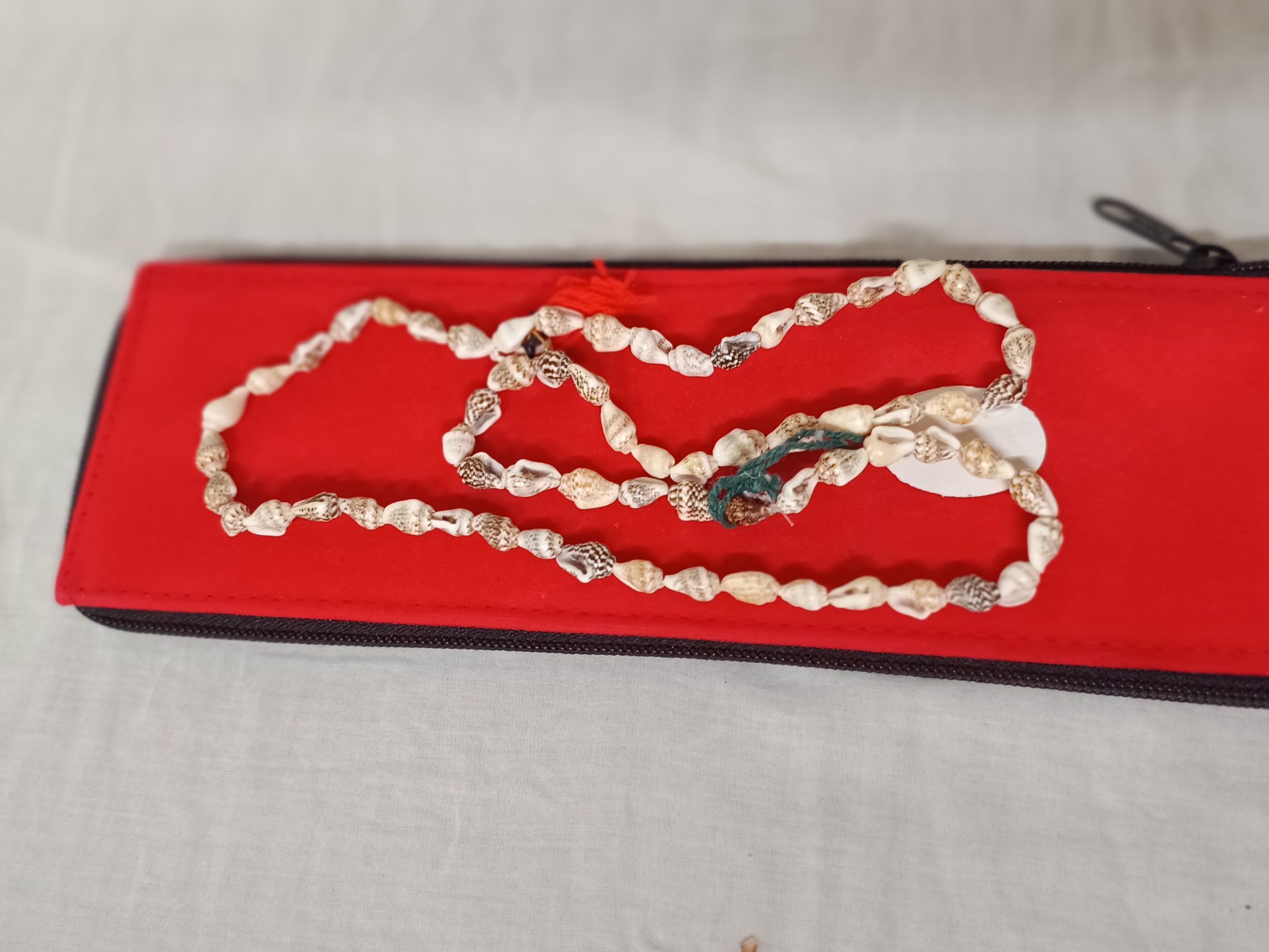 natural shankh mala conch shell beads rosary for Lakshmi