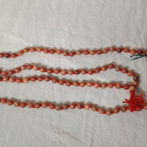 natural safed chandan mala white sandalwood jaap rosary