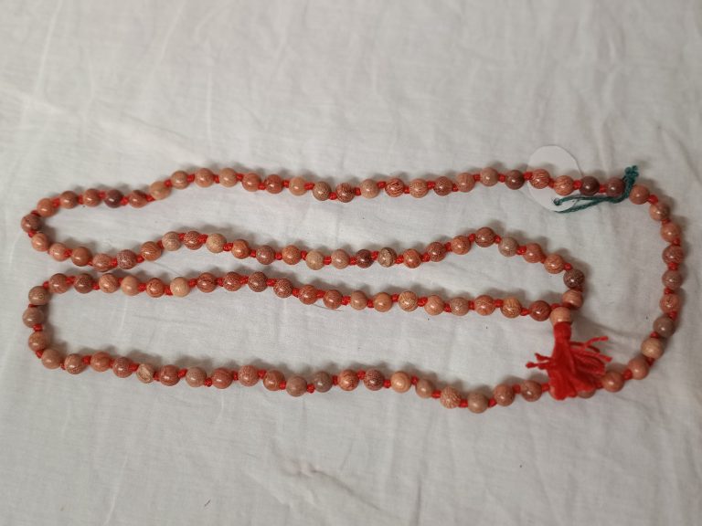 natural safed chandan mala white sandalwood jaap rosary