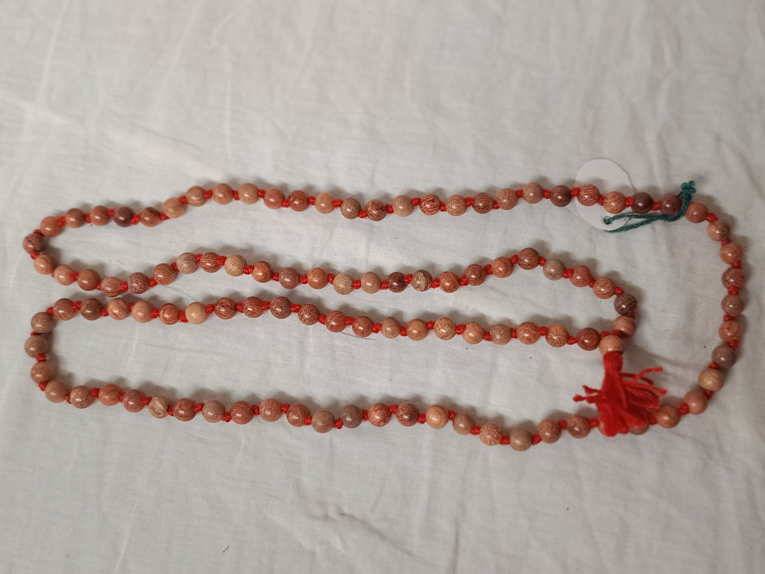 natural safed chandan mala white sandalwood jaap rosary