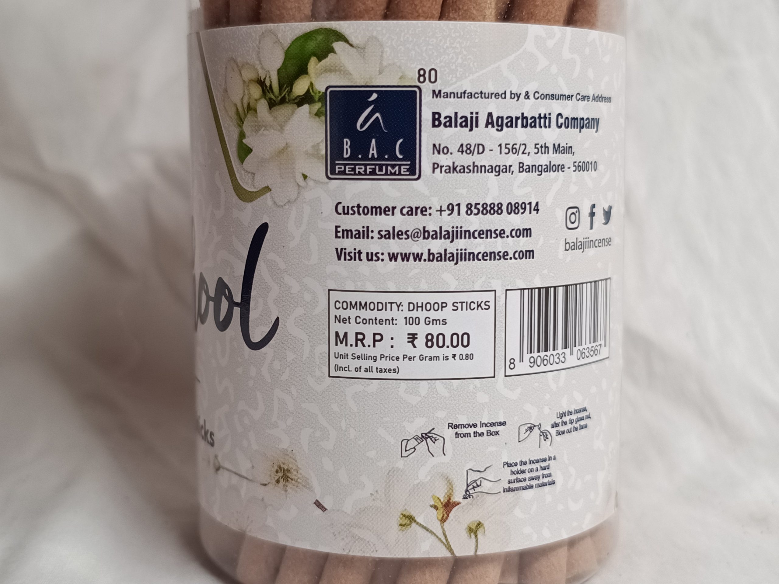 Bel phool dhoop sticks