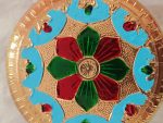 Meenakari Wooden Stand – Pooja Chowki