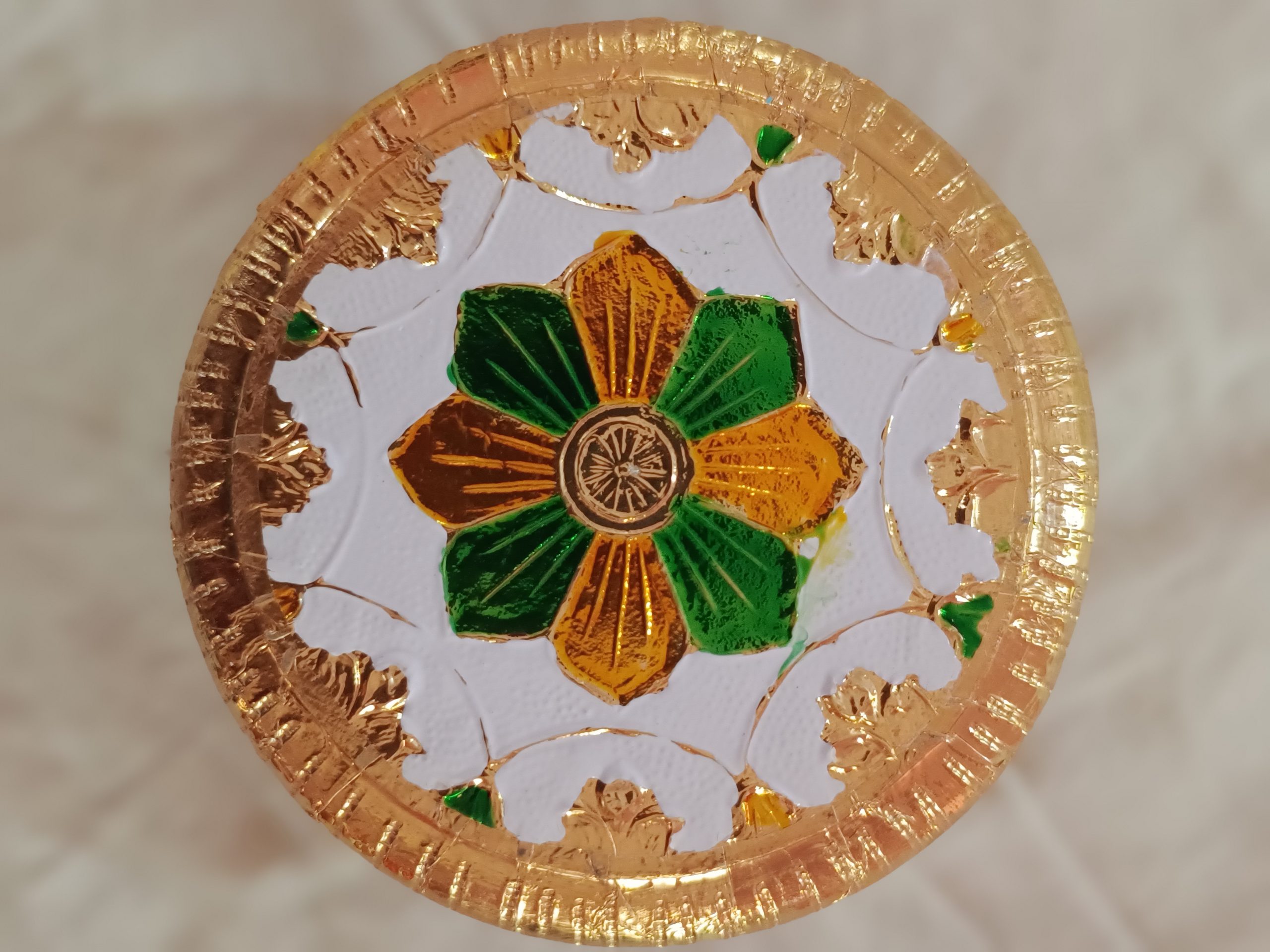 Meenakari Wooden Stand – Pooja Chowki