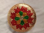 Meenakari Wooden Stand – Pooja Chowki
