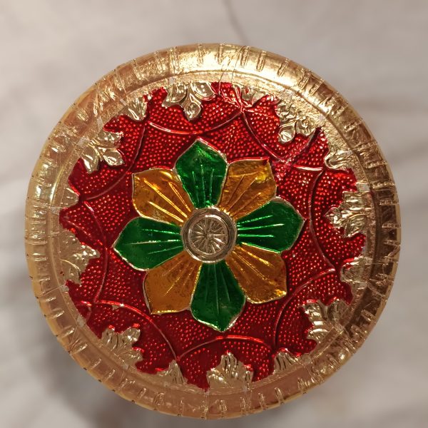 Meenakari Wooden Stand – Pooja Chowki