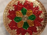 Meenakari Wooden Stand – Pooja Chowki