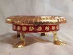 Meenakari Wooden Stand – Pooja Chowki