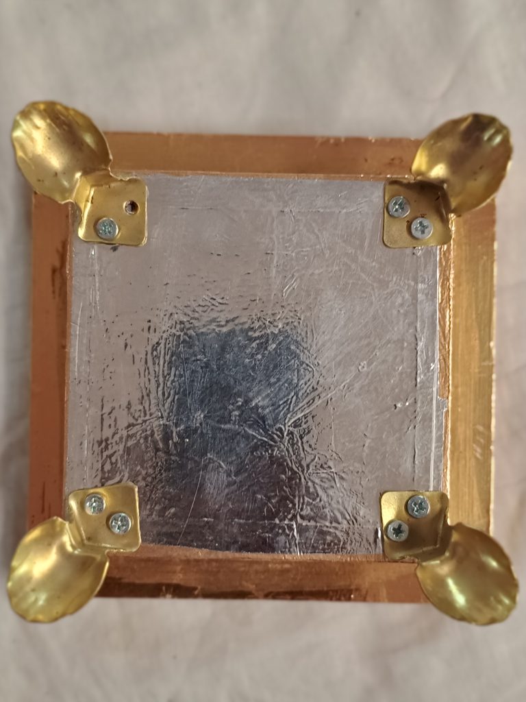 Meenakari Wooden Seat - Pooja Chowki