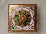 meenakari wooden seat - pooja chowki