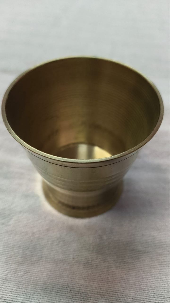 Thick Brass Glass