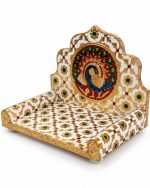 Laddu Gopal Singhasan with Peacock Design