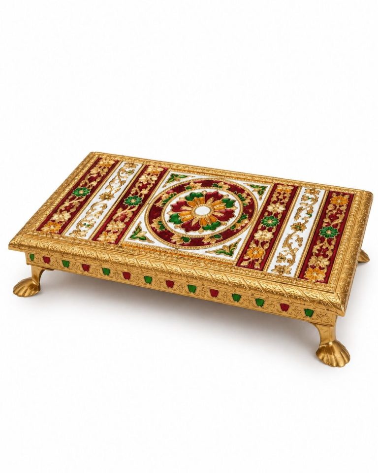 Meenakari-Style Laddu Gopal Seat