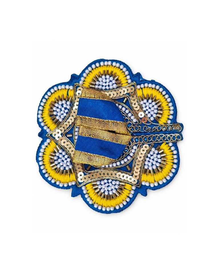 Blue and Yellow Laddu Gopal Poshak