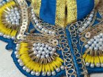 Blue and Yellow Laddu Gopal Poshak
