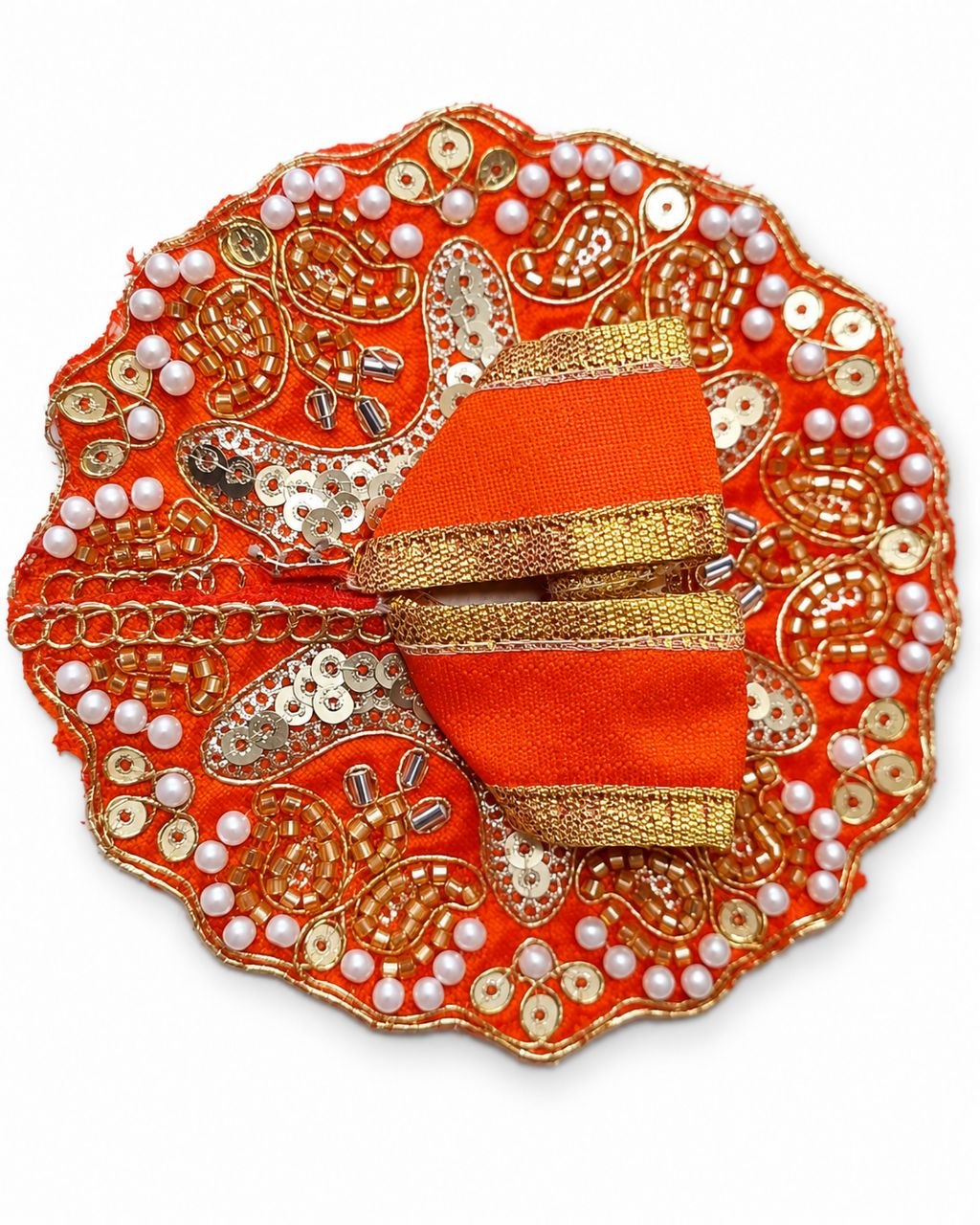 Orange Laddu Gopal Poshak