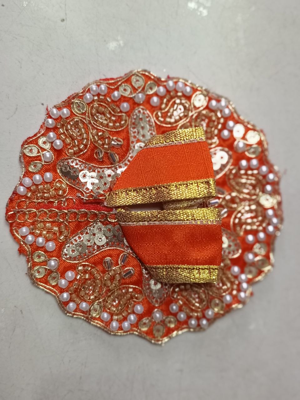Orange Laddu Gopal Poshak