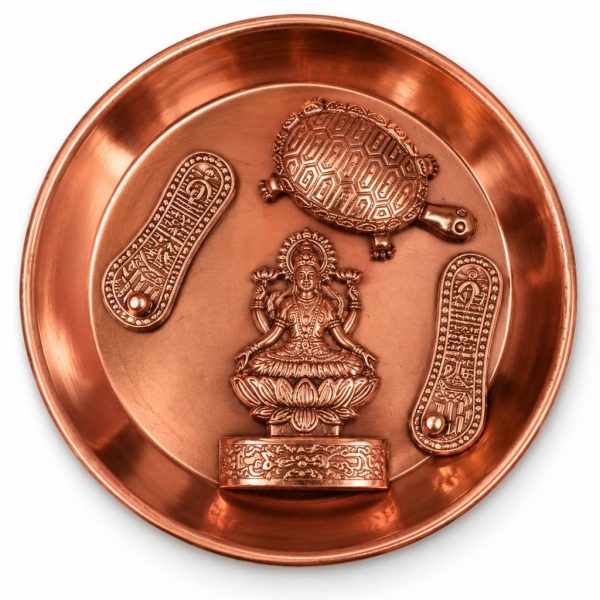 Lakshmi Charan Paduka and Kachua Copper Set