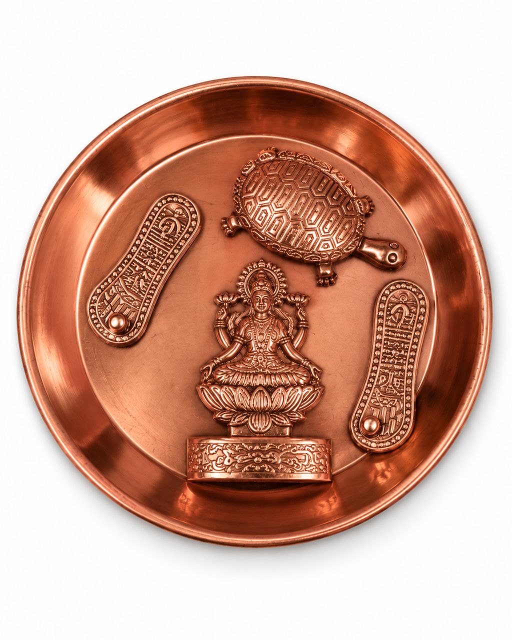 Lakshmi Charan Paduka and Kachua Copper Set