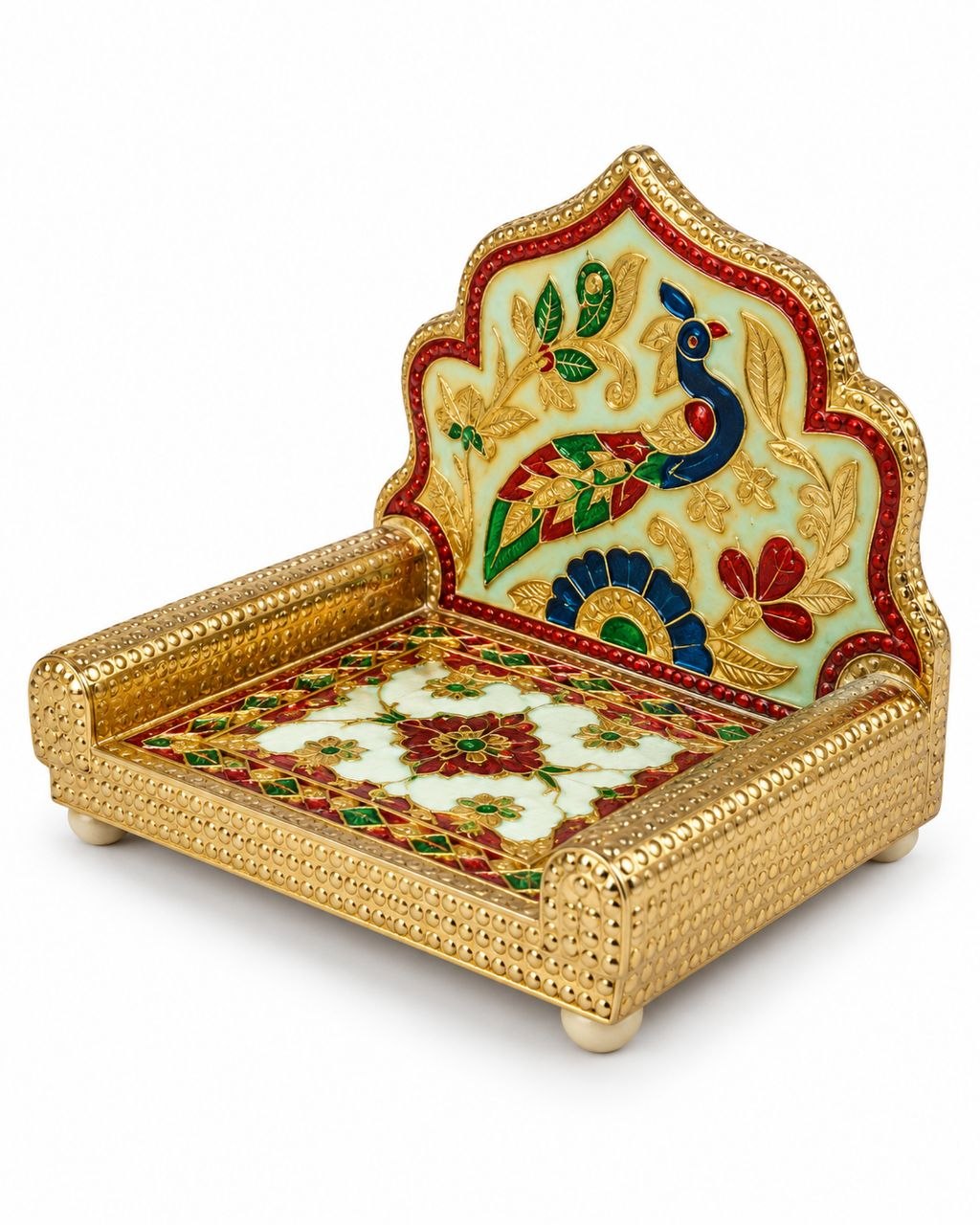 Laddu Gopal Singhasan Peacock Design
